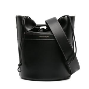 Leather bucket bag