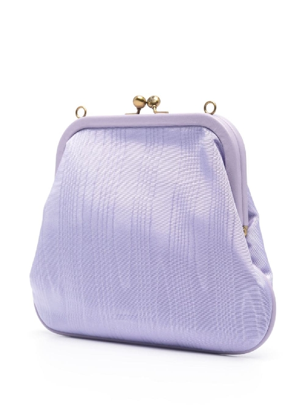 Vivienne Westwood ORB logo fabric strap clutch bag