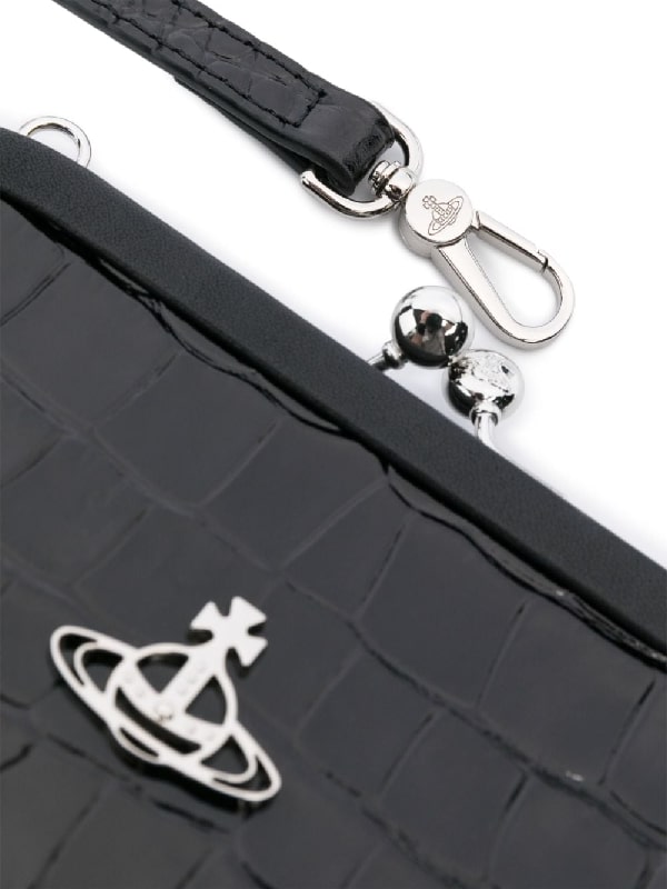 ORB logo croaker effect pouch bag