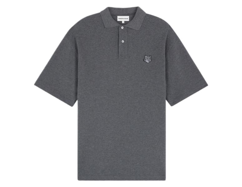 Bold Fox Head Patch Oversized Polo T-Shirt