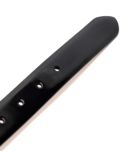 Patent leather belt