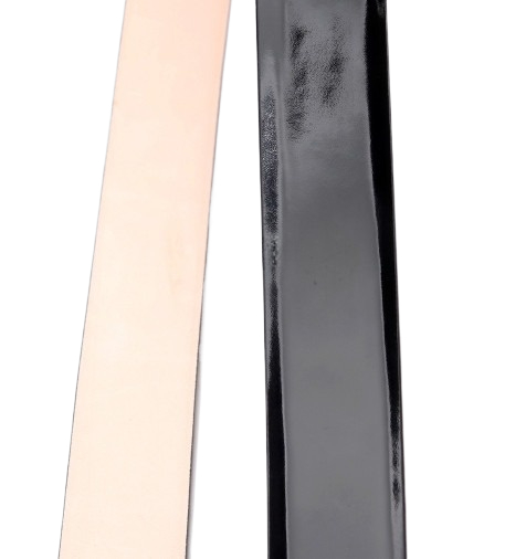 Patent leather belt