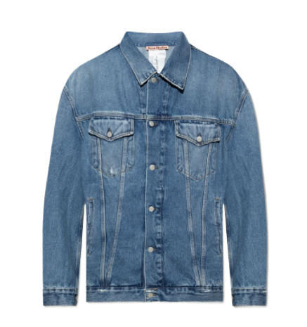 BLUE ACNE STUDIOS JACKET WITH PATCH POCKETS
