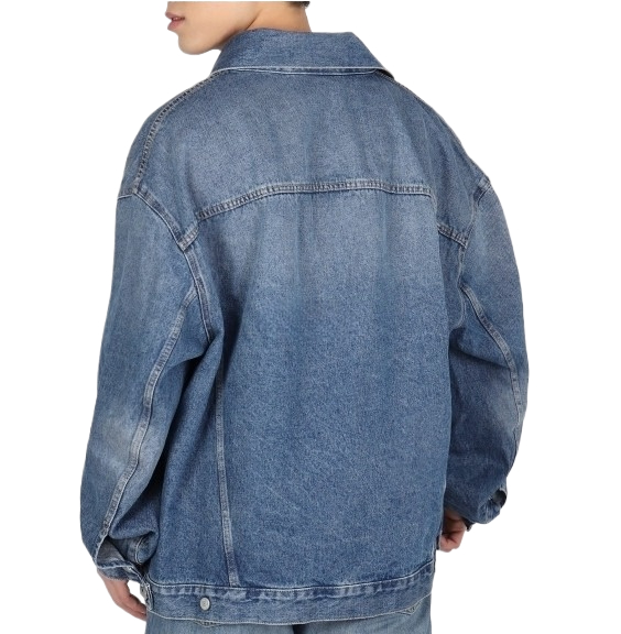 BLUE ACNE STUDIOS JACKET WITH PATCH POCKETS