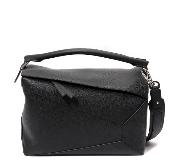 Large Puzzle bag in grained calfskin