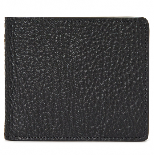 Stitch-detail leather wallet