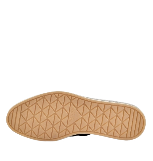 Triangle logo suede slip-ons