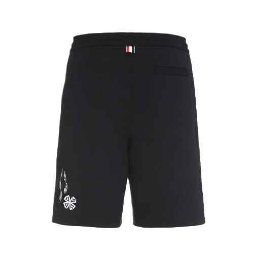 Embroidered drawstring shorts
