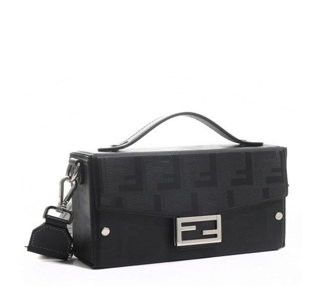Soft Trunk Baguette Leather Bag
