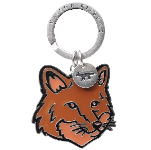 Bold Fox Head Metal Keyring
