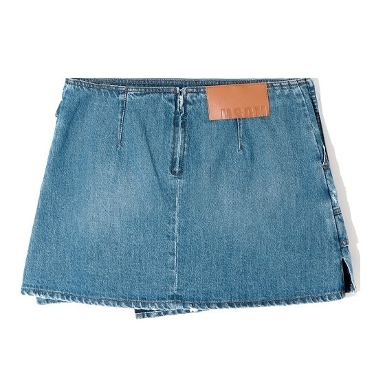 Blue Denim Pocket Mini Skirt