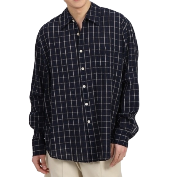 Our Legacy Above Shirt Dark Mediterranean Check