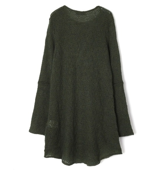 TWO FACE DRESS MOOR GREEN