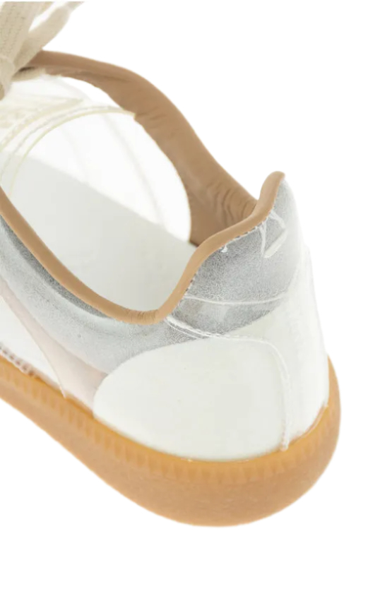MM22 pvc sneakers with sheer upper