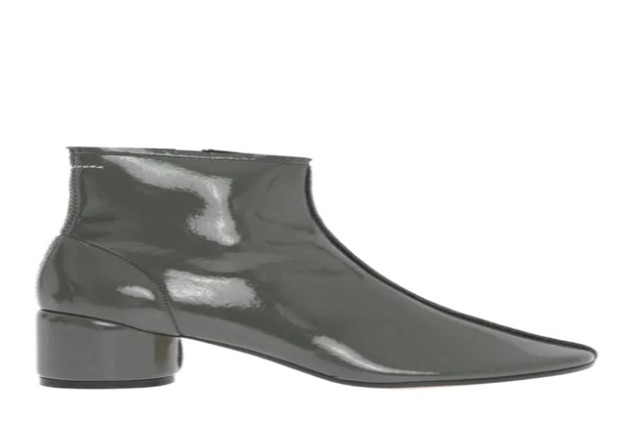 Solid Color Ankle Boots with Zip Closure Heel