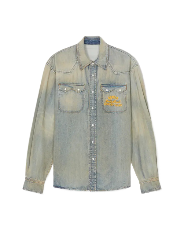 Droz Varsity Denim Western Shirt