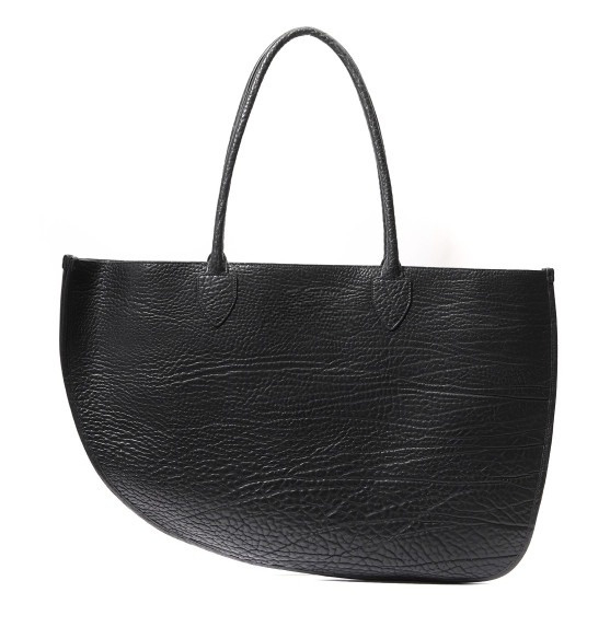 Leather tote bag