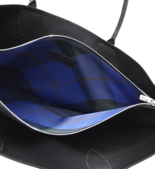 Leather tote bag
