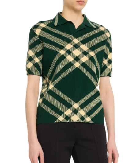 Check polo t-shirt