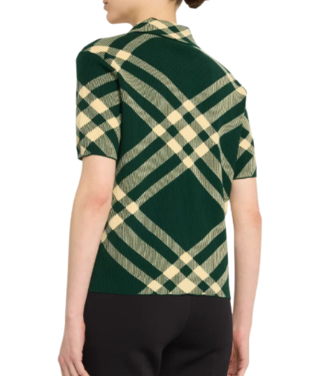 Check polo t-shirt