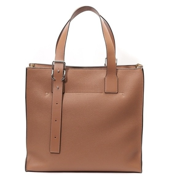 Buckle zipper tote bag