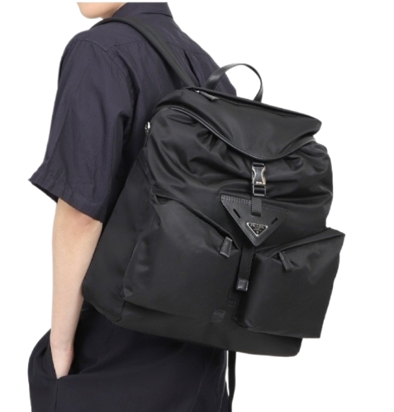 Renylon triangle logo backpack