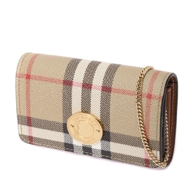 Detachable chain strap check card case