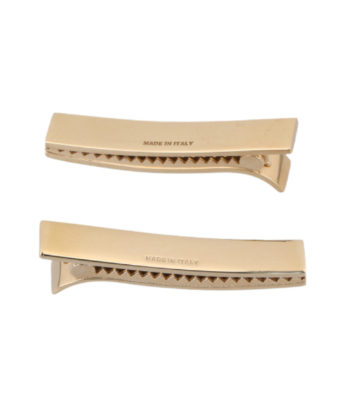 Women's Enamel Metal Hair Clip Pin - White