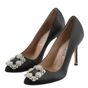 Hangisi - Satin Jewel Buckle Pumps