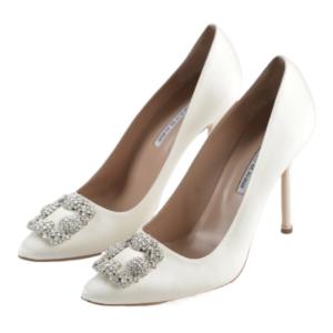 Hangisi - Satin Jewel Buckle Pumps