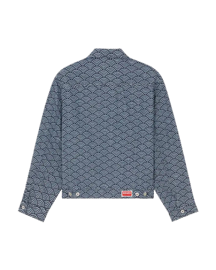 Seigaiha denim jacket