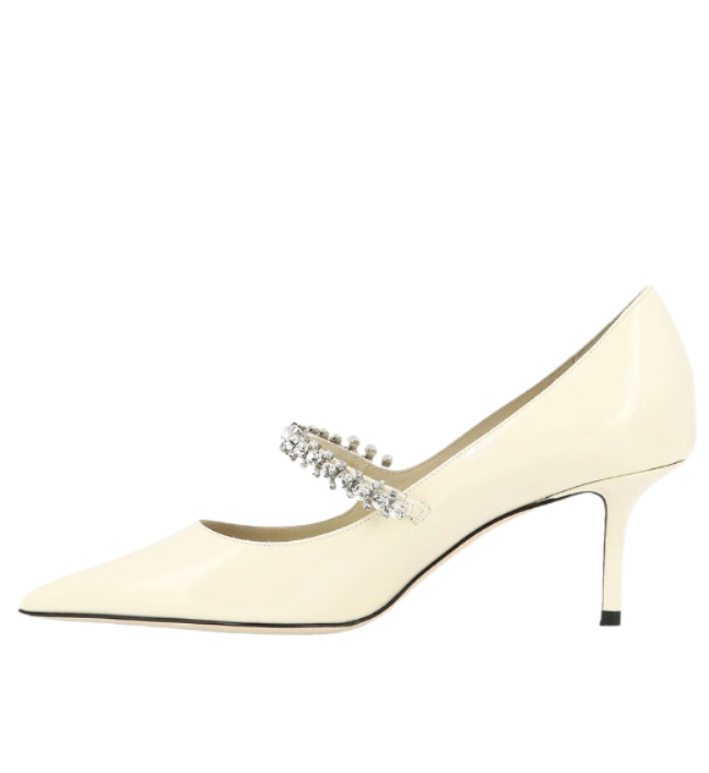 BING 65 crystal strap pump heels 