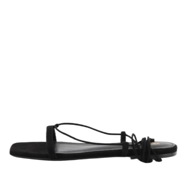 The Suede Tie Sandals