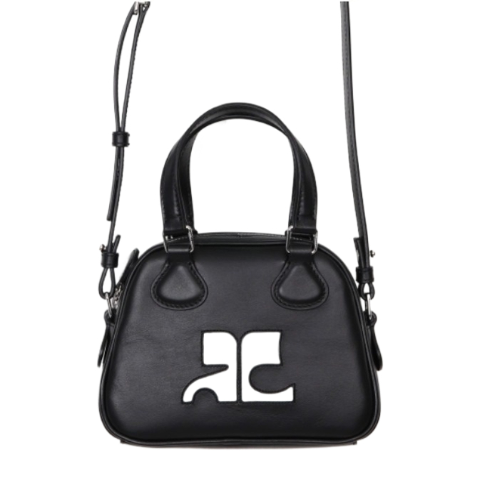 Mini leather tote bag