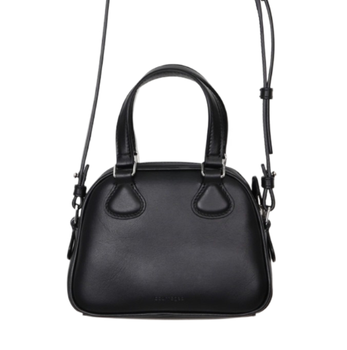 Mini leather tote bag