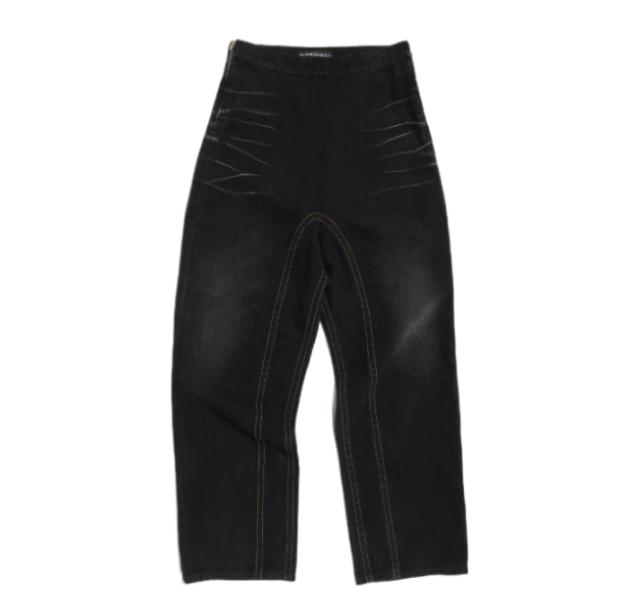 SOUFFLE high waist denim pants 