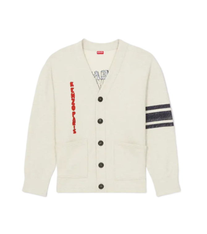 Drawn Varsity Super Oversized Embroidered Cardigan