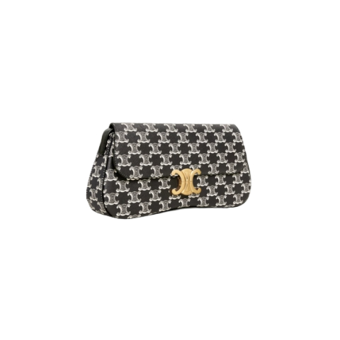 Laura metal logo canvas medium shoulder bag