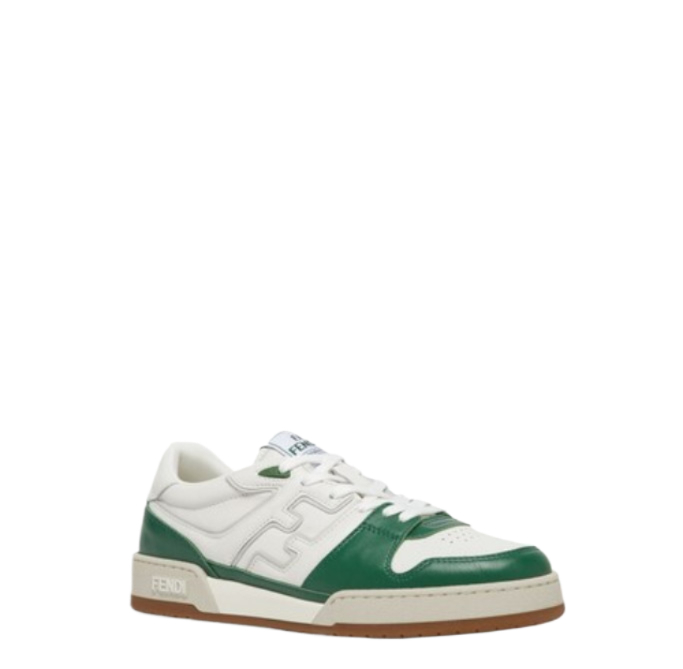Match leather low-top sneakers