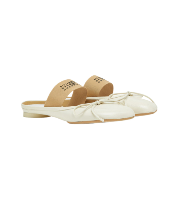 Anatomic leather flat shoes