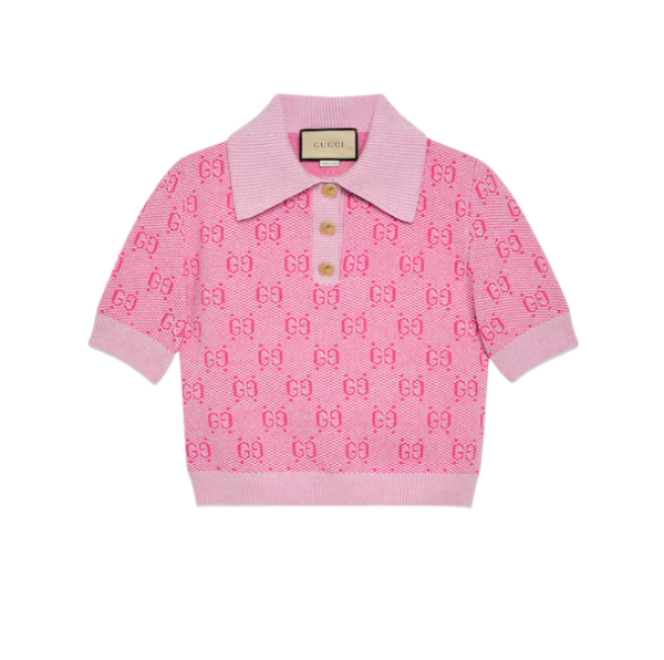 GG wool jacquard polo