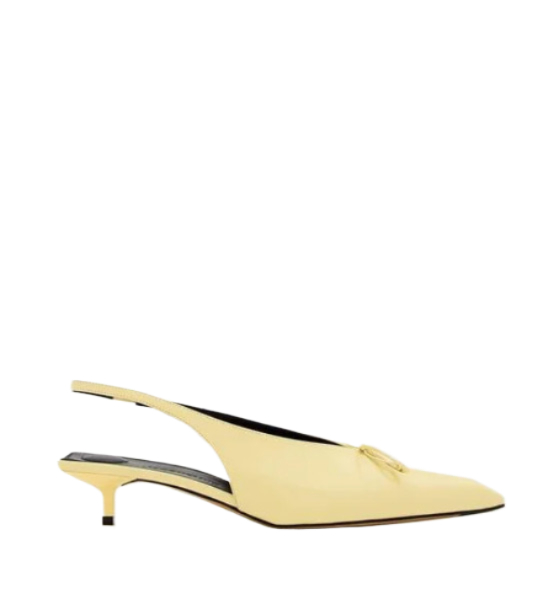 LES leather slingback heels