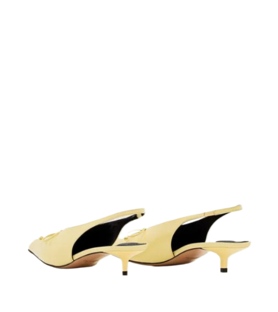 LES leather slingback heels