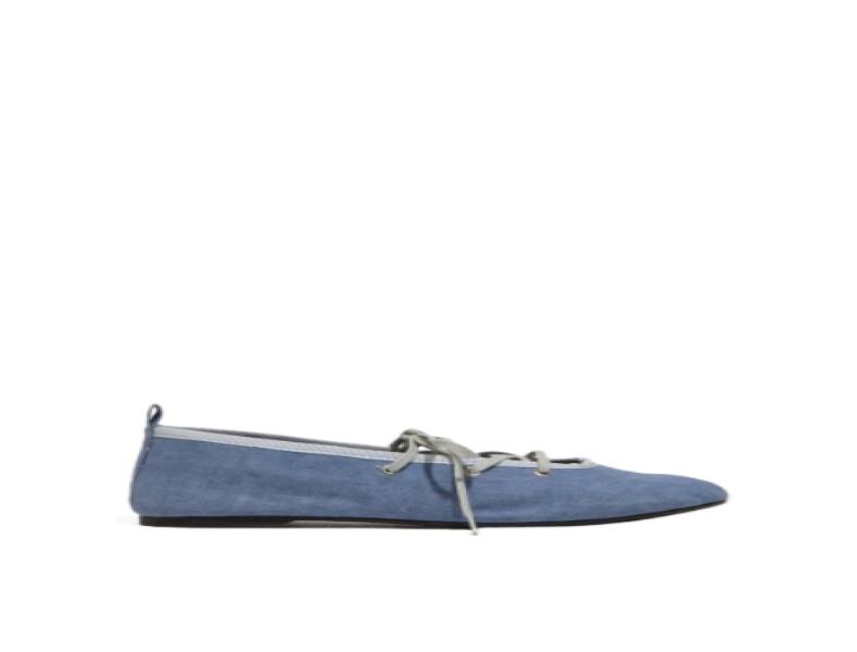 PINA cotton canvas ballerina shoes