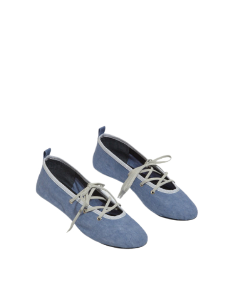 PINA cotton canvas ballerina shoes
