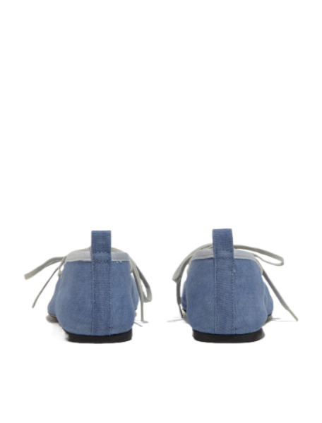 PINA cotton canvas ballerina shoes
