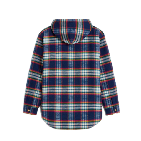 Checked cotton overshirt