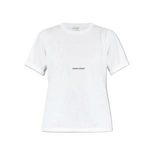 Logo Detail Cotton Short Sleeve T-Shirt White