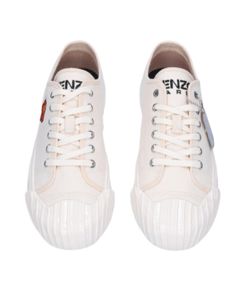 School low-top sneakers - Cream