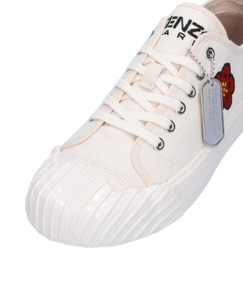 School low-top sneakers - Cream